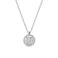 Collier Buonocore Femme ILLUSION in Or blanc Diamante 389C01DW - 389C01DW